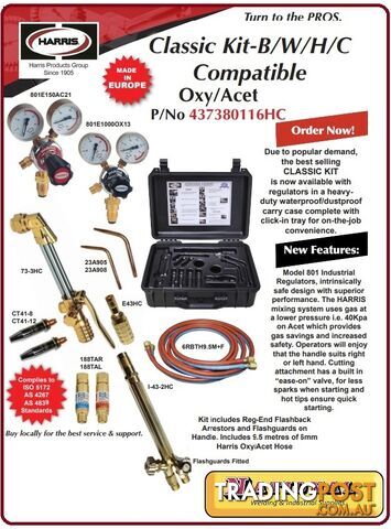 Classic Kit Compatible Oxy/Acetylene Harries 637380116HC