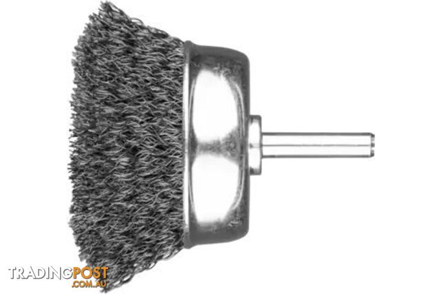 Shank-Mounted Cup Brush Crimped TBU 5015/6,35 ST 0,30 Universal For Straight...