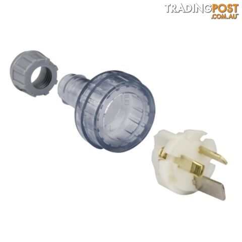 Plug 3 Pin Flexible Straight 15A 250V Heavy Duty 439S15HD-TR