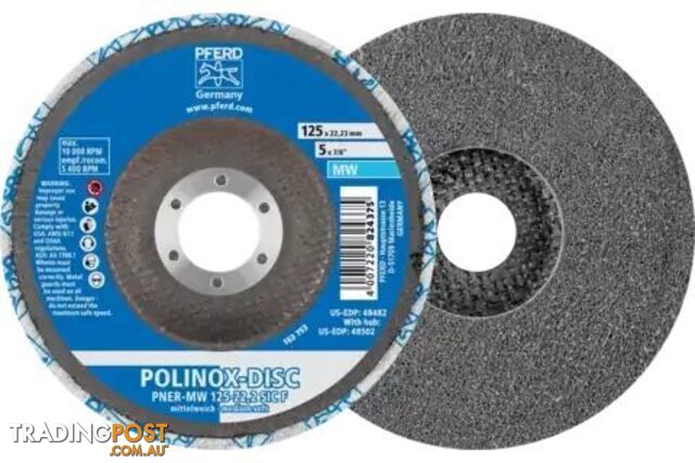 Polinox Non-woven 125mm Medium Soft Disc PNER-MW 125-22,2 SIC F Pferd 44690723