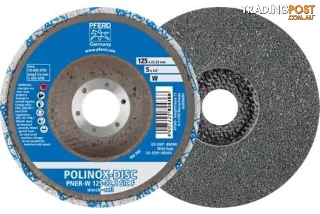 Polinox Pressed Non-Woven Soft Disc PNER-W 125-22,2 SIC F Pferd 44690733