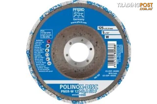 Polinox Pressed Non-Woven Soft Disc PNER-W 125-22,2 SIC F Pferd 44690733 - photo 2 of 3