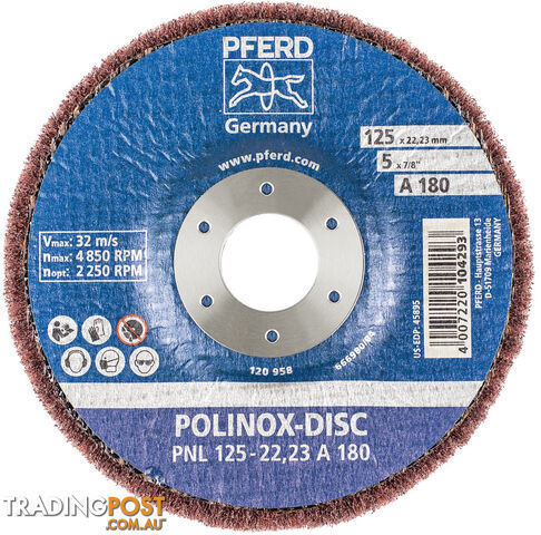 Non-woven tools Polinox fibre-backing PNL 125-22,23 A 180 Pferd 44692262 - Pack...