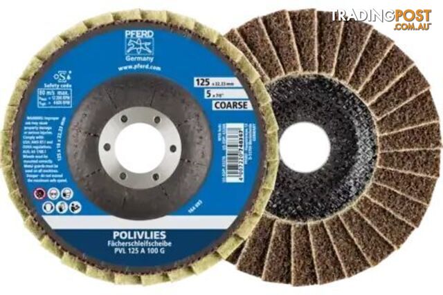 Coarse Brown Surface Conditioning Flap Disc 125mm PVL 125 A Pferd 44694111