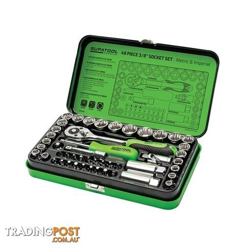 Socket Set 49 Piece 3/8" Drive - Metric & Imperial Kincrome STP2049