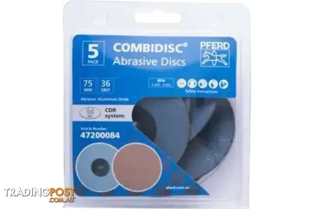 A36 CombiDisc Aluminium Oxide Abrasive Disc CDR 75 A 36 Pferd 47200084