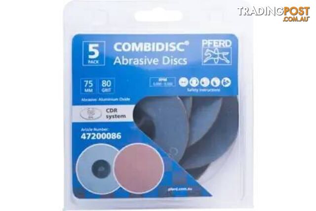 A80 Aluminium CombiDisc Aluminium Oxide Abrasive Disc CDR 75 A 80 Pferd...