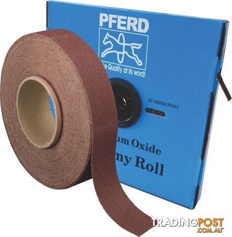 Economy Roll General Purpose Aluminium Oxide 25mm x 50 Metres 60 Grit Pferd...