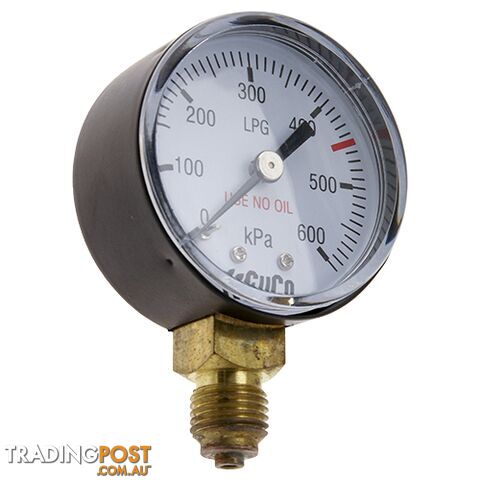 Pressure Gauge 0 - 600 kPa LPG 1/4" BSPP For RB- Regulators