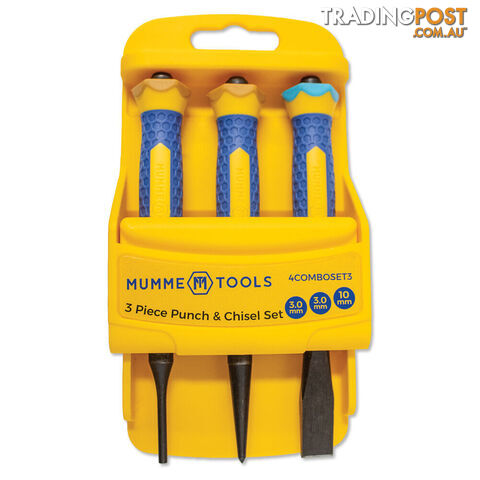 Punch and Chisel Combination Set 3 Pieces Mumme Tools 4COMBOSET3