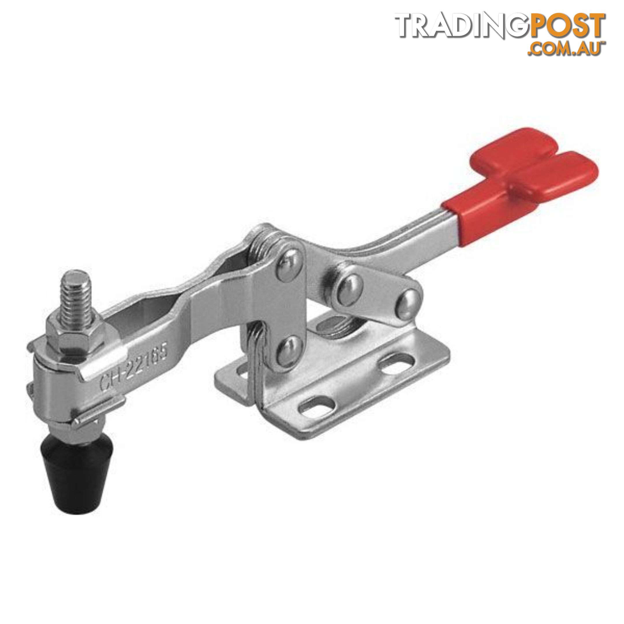 Toggle Clamp Horizontal Flanged Base Flat Handle 227kg Cap 70mm Reach ITM CH-225-D