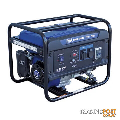 2.8kva Generator Petrol 2300 Watt Peak Recoil Start ITM TM510-2300