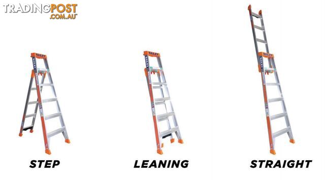 Aluminium Ladder 1.8 Metres Multipurpose Step/Leaning/Straight Bailey FS13862