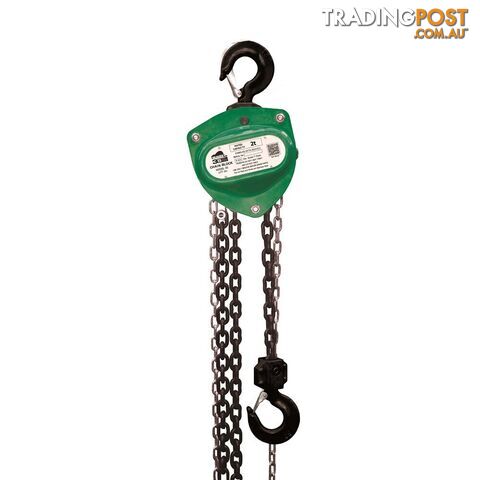 Chain Blocks 3s 3m 2000kg Green Beaver 503203