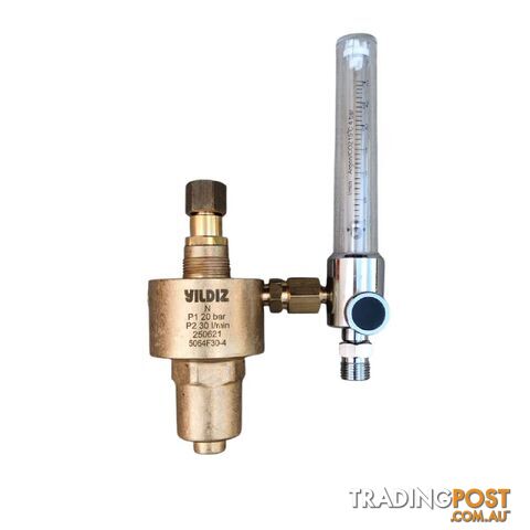 Point Of Use Pressure Regulator Argon With Flowmeter Yildiz 5064F30-4-AU