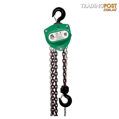 2000 KG x 2 Metres 3S Overload Industrial Chain Block Beaver 508203