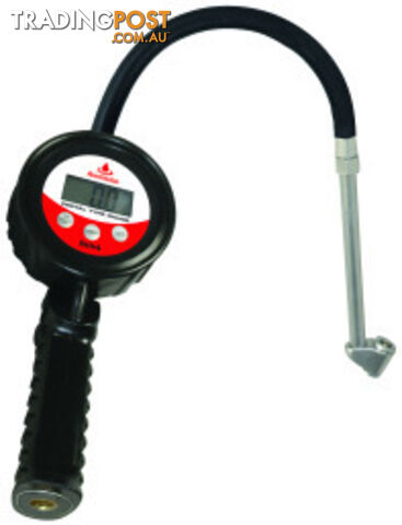 Digital Tyre Inflator With Gauge Alemlube 51114