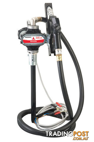 12V Diesel Drum Pump, Auto Noz, 75LPM Alemlube 52004A