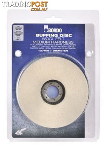 127mm Wool Felt Buffing Disc Bordo 5206-127