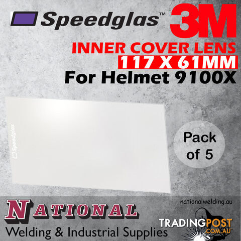 Inner Cover Lens 117 x 61mm For Speedglas 9100X 528015 Pkt : 5 - photo 2 of 3
