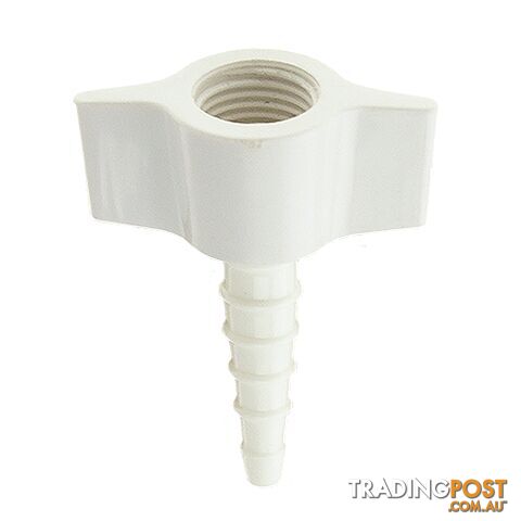 Hose Barb Connection White For Medical Oxygen (1 Pack = 10 Units)