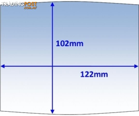 Clear Outer Lens 122 X 102mm PKT:10 CLM2-10