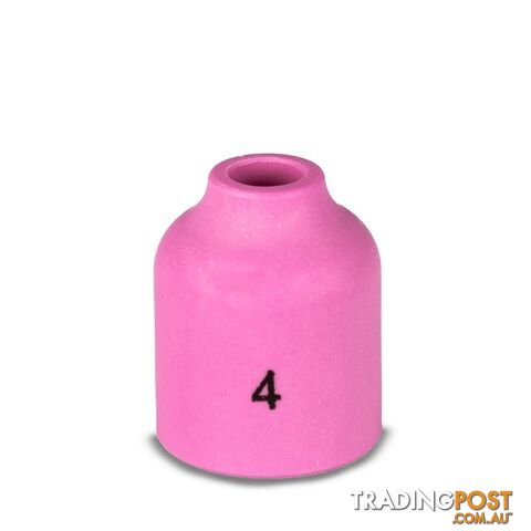 Ceramic Alumina Cups For Gas Lens Size 4 (6mm) Suits 9/20 Torch 53N58 Pkt : 2