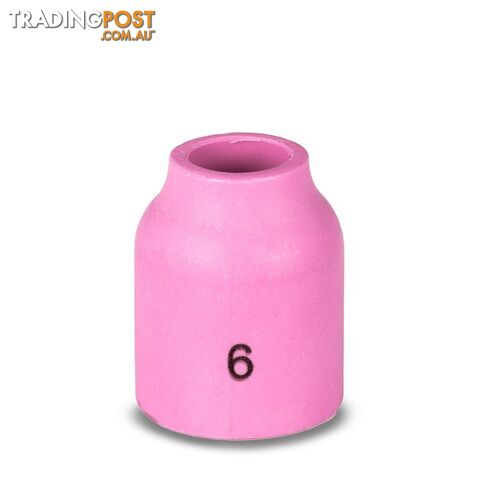 Ceramic Alumina Cups For Gas Lens Size 6 (10mm) Suits 9/20 Torch 53N60 Pkt : 2