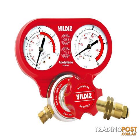 Acetylene Pressure Regulator 5400 Series Yildiz 5411S-AU