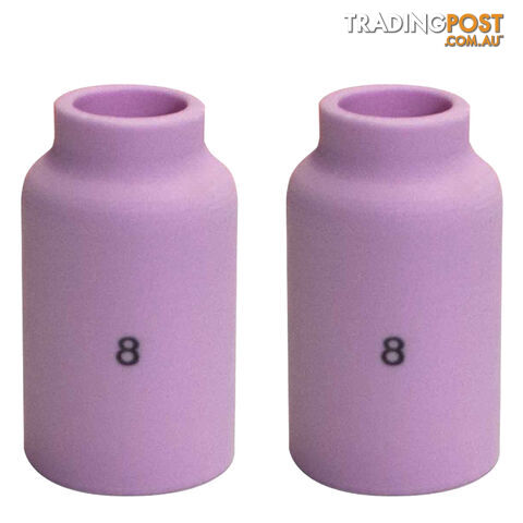 Gas Lens Alumina Cup Size 8 (13.0 mm) Suits 17/18/26 Torch 54N14 Ea