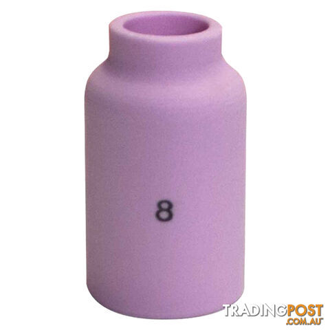 Gas Lens Alumina Cup Size 8 (13.0 mm) Suits 17/18/26 Torch 54N14 Ea