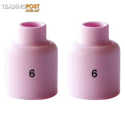 Gas Lens Alumina Cup Stubby Size 6 Suits 17/18/26 Torch 54N16SW