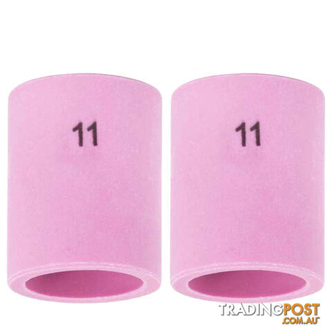 Gas Lens Alumina Cup Size 9 (11.0 mm) Suits 17/18/26 Torch 54N19 Pkt : 2