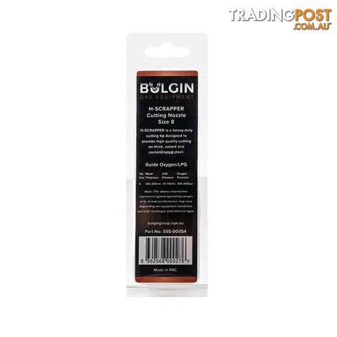 H-SCRAPPER Cutting Nozzle Size 8 Bulgin 555-00054 - photo 3 of 3