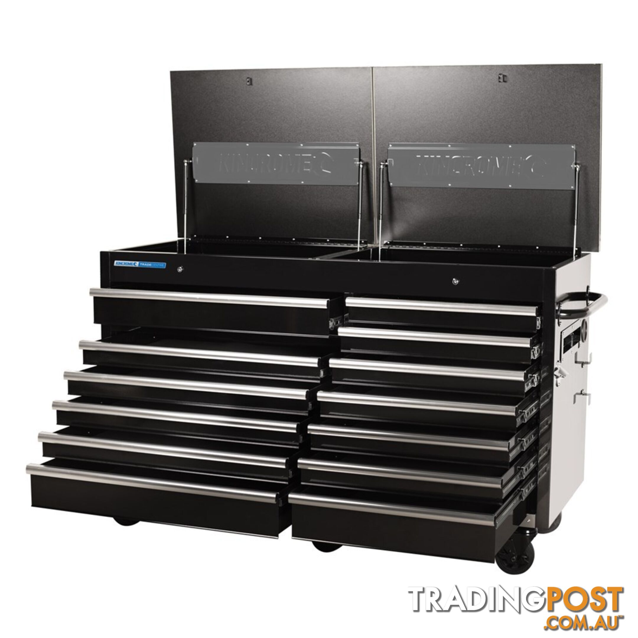 TRADE CENTRE Mobile Bench Twin Lid 13 Drawer (Trolley Only) Kincrome K7371