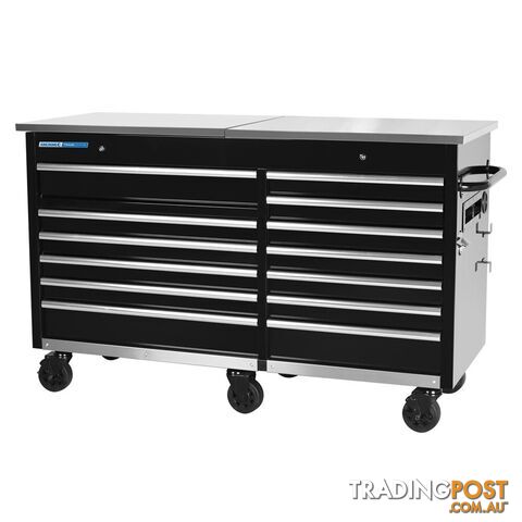 TRADE CENTRE Mobile Bench Twin Lid 13 Drawer (Trolley Only) Kincrome K7371