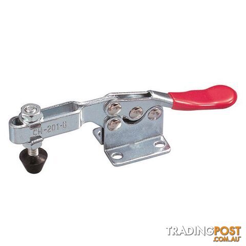 Toggle Clamp Horizontal Flanged Base Flat Handle 90kg Cap 56.2mm Reach ITM CH-201-B