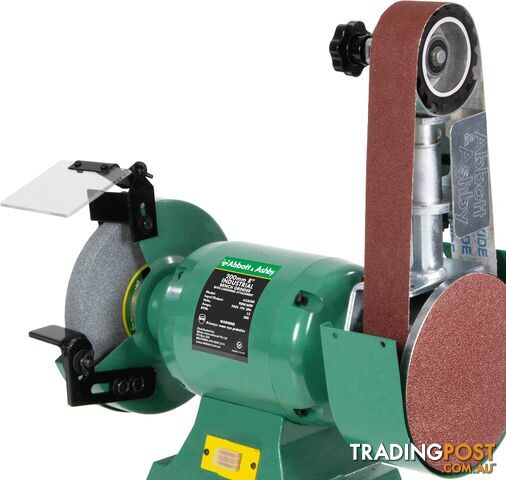 8" Industrial Grinder with Linishing Attachment, 915 x 50mm Abbott & Ashyby AA362W8