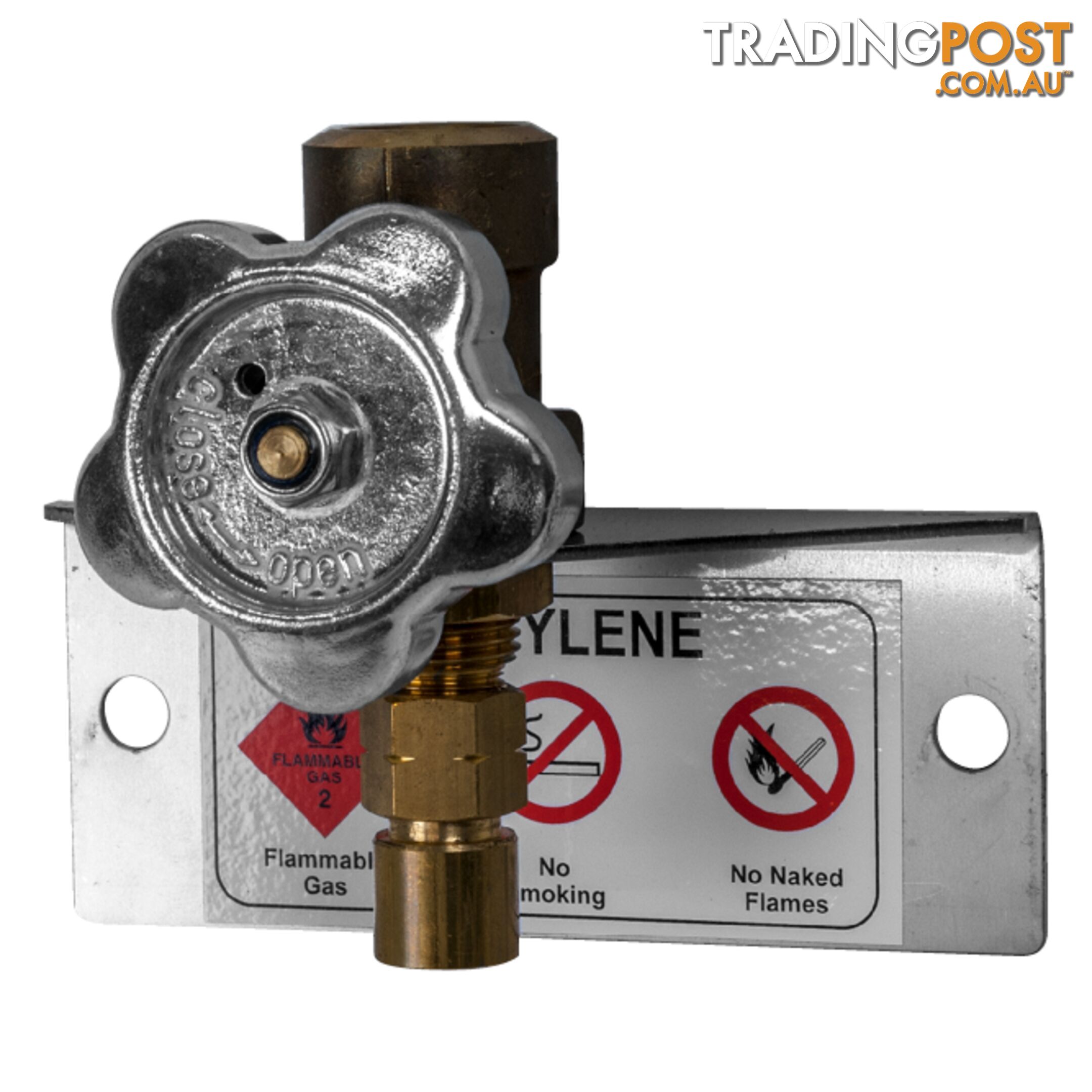 Point Valve Single Acetylene Type 20 1/2" Pipe Solder, 20,000 kPa