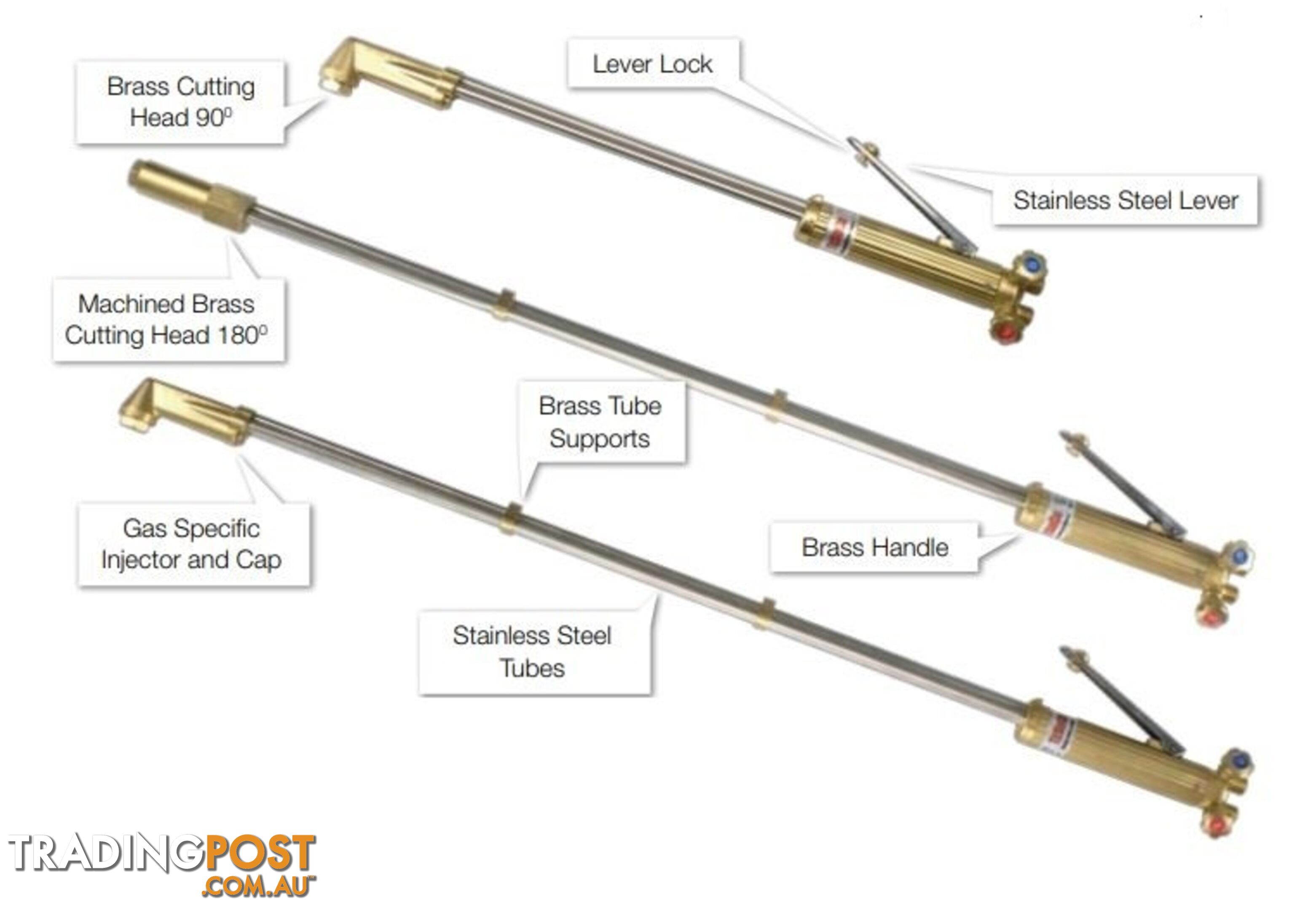 One Piece Cutting Torch Oxygen / Acetylene