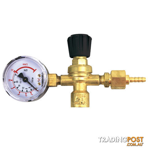 Disposable Gas Bottle Regulator with Gauge 5/8-18 UNF outlet Bossweld 600044 - photo 2 of 2