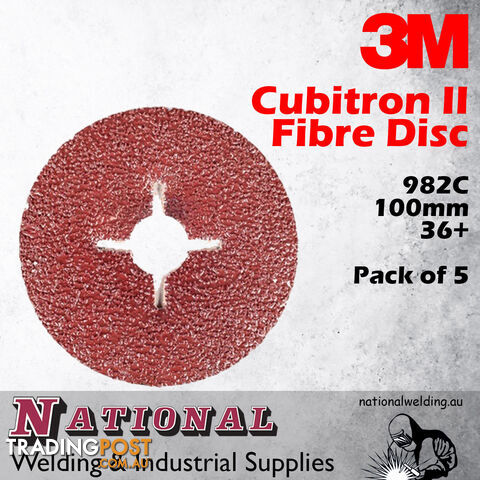Fibre Disc 982C 100mm 36+ 3M™ Cubitron™ II 60440230021 Pack of 5 - photo 2 of 2