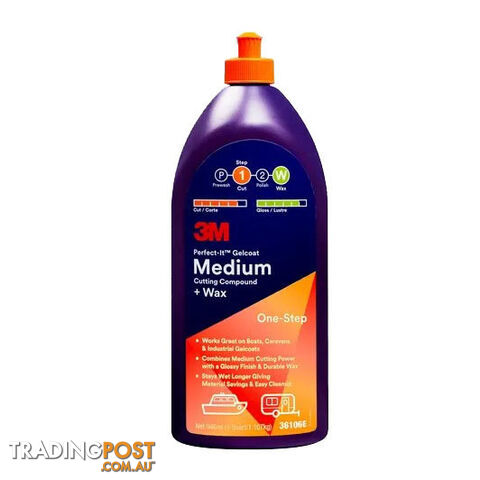 36106 Perfect-It Gelcoat Medium Cutting Compound + Wax 946 ml 60455109334
