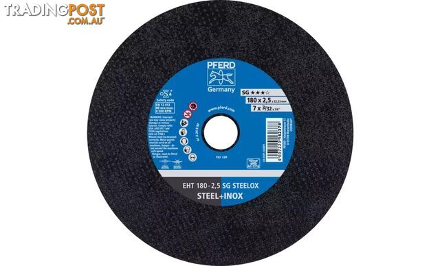 Pferd Cutting Discs EHT 180 - 2,5 SG Steelox Steel_Inox shape 41 Pfred 61326422...