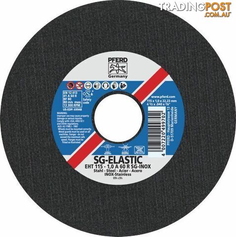 Flat Cut-Off Wheel EHT 4.5'' Inox Ultra Thin Pferd 61340412