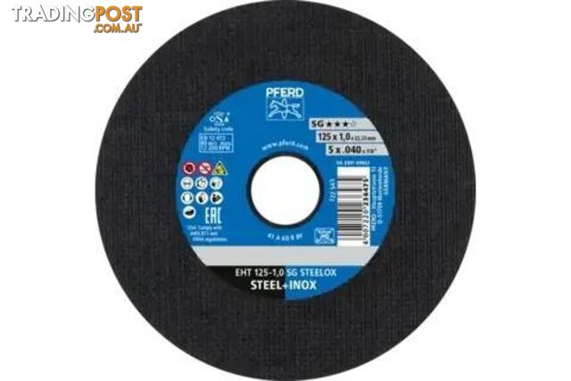 Cut-Off Wheel 5'' EHT 125mm x 1mm Premium Ultra Thin Inox Pferd 61341112