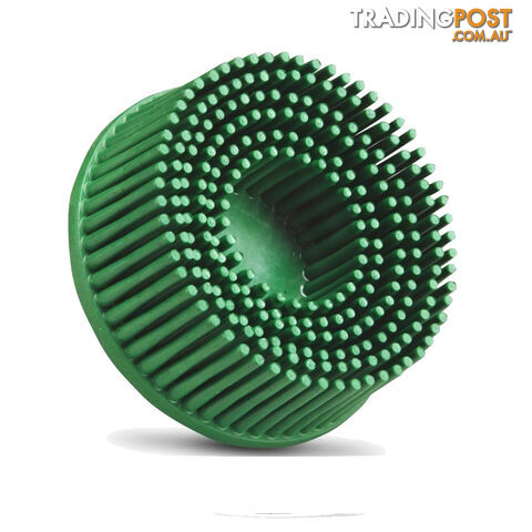 Scotch-Brite Roloc Bristle Disc 50 Grit 75mm x 16mm Green 3M 61500132198 - photo 3 of 4