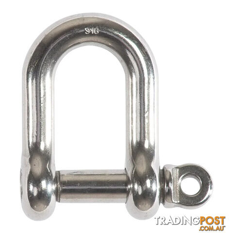 10mm G316 Stainless Steel Dee Shackle Beaver 615410