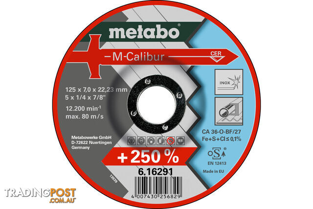 M-Calibur Inox Grinding Disc 125x7.0x22.23 616291000 Pack Of 25