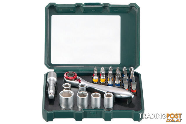 Bit Box & Ratchet Set 26 Piece Metabo 626701000